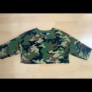 Cropped Camo Top